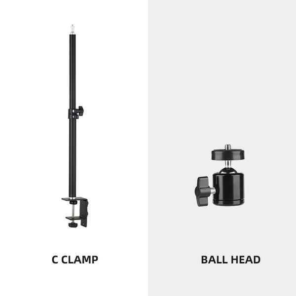 C Clamp Desktop with Light Stand