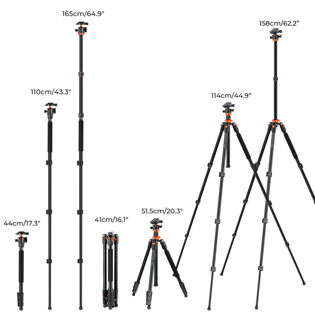 Aluminum Alloy Tripod K254A1+BH-28L