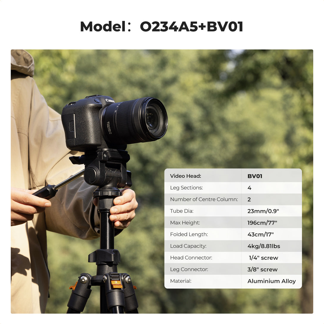 Aluminum Alloy Tripod O234A5+BV01