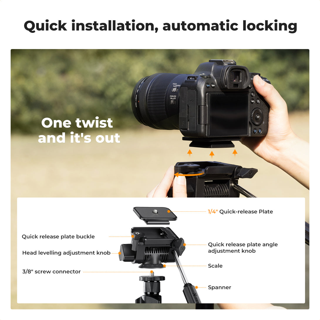 Aluminum Alloy Tripod O234A5+BV01