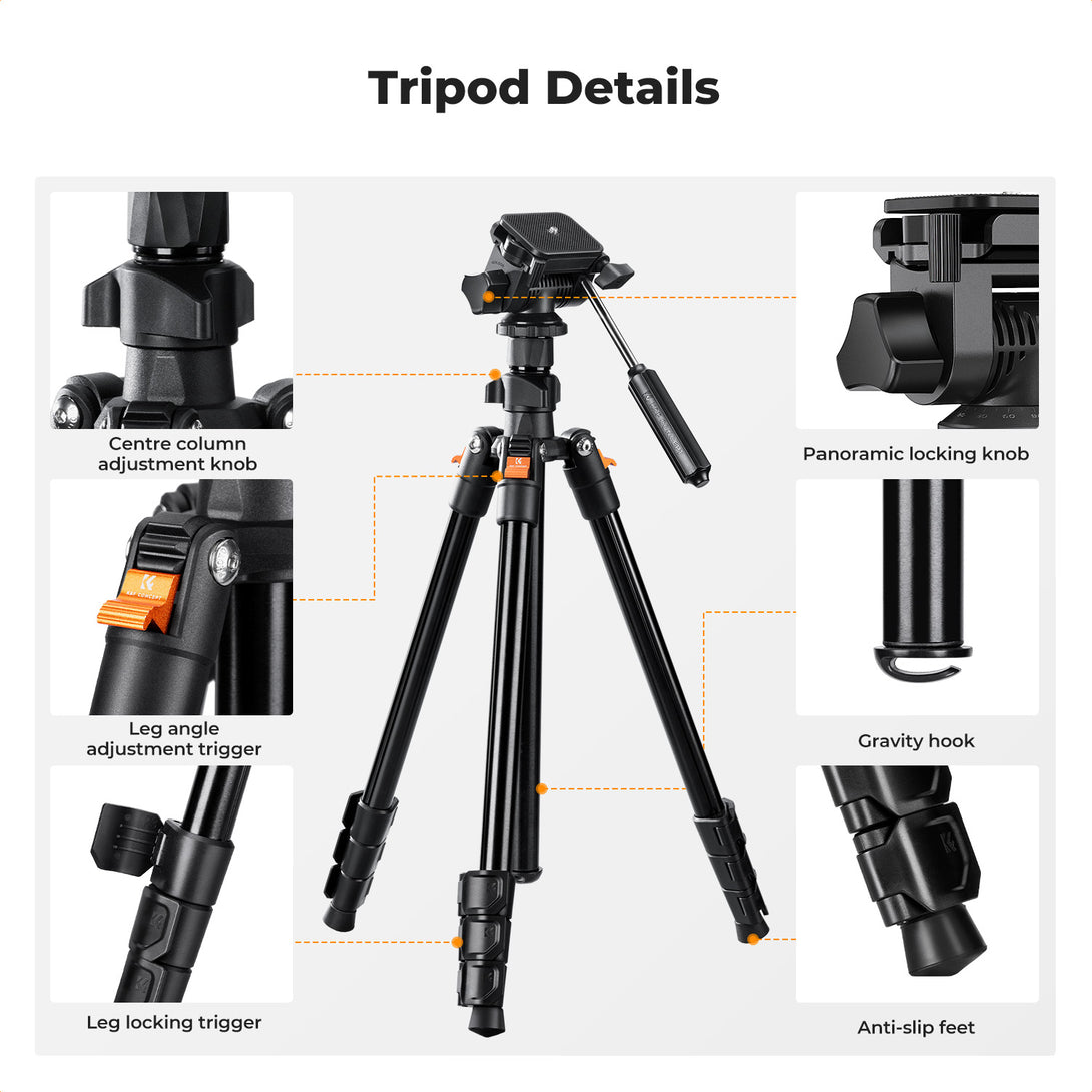 Aluminum Alloy Tripod O234A5+BV01