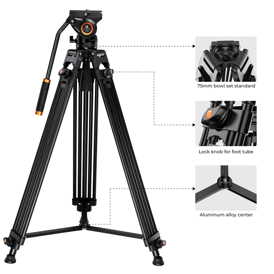 Aluminum Alloy Tripod VA18+ VH081