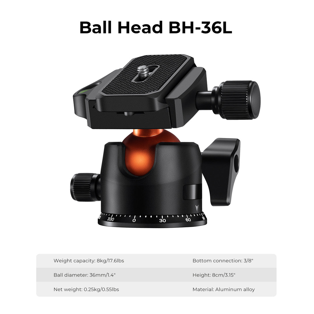 Carbon Fiber Tripod K254C2+BH-36L