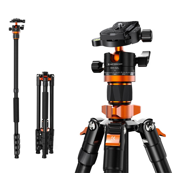 Aluminum Alloy Tripod K255A7+BH-32L