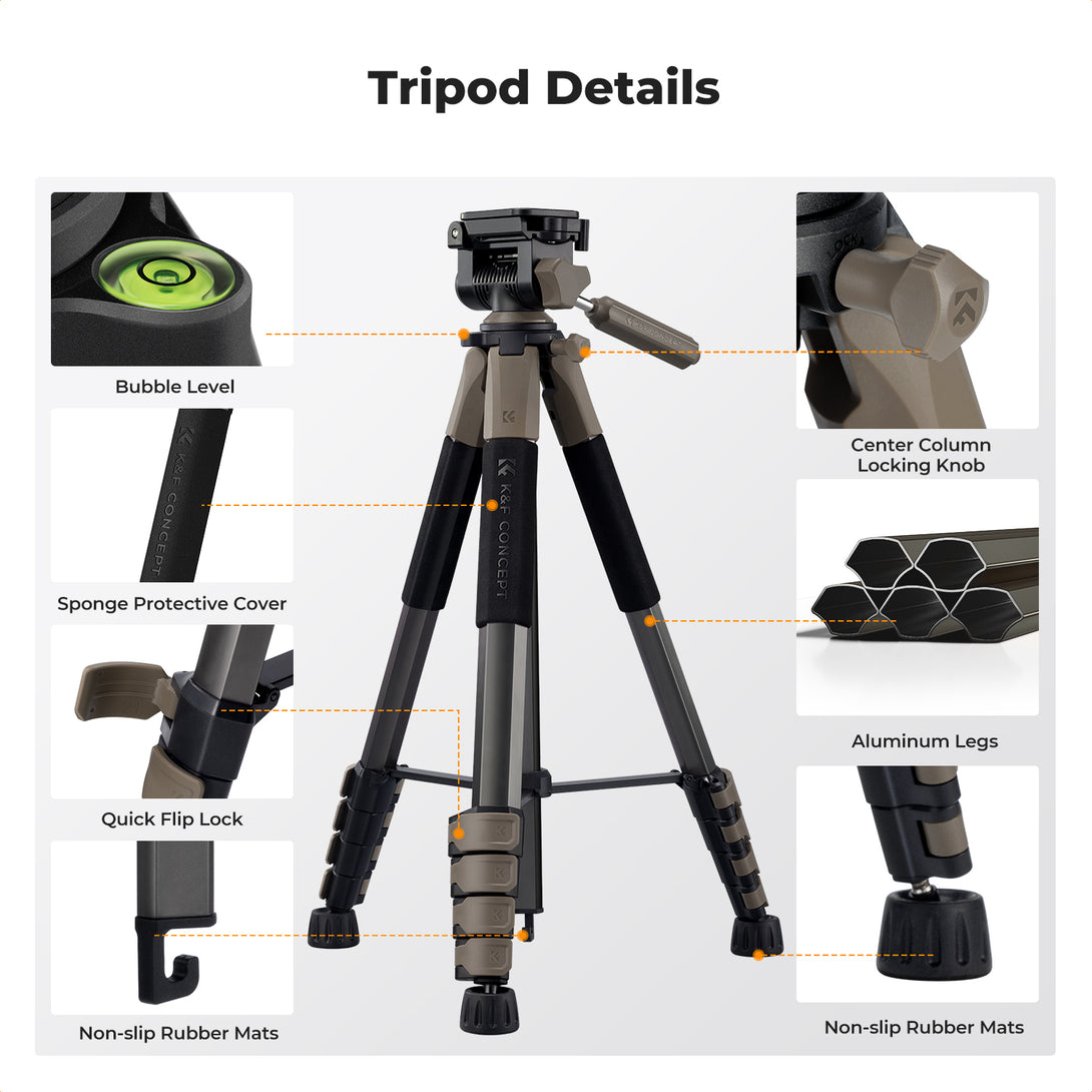 Aluminum Alloy Tripod S255A3+BV01