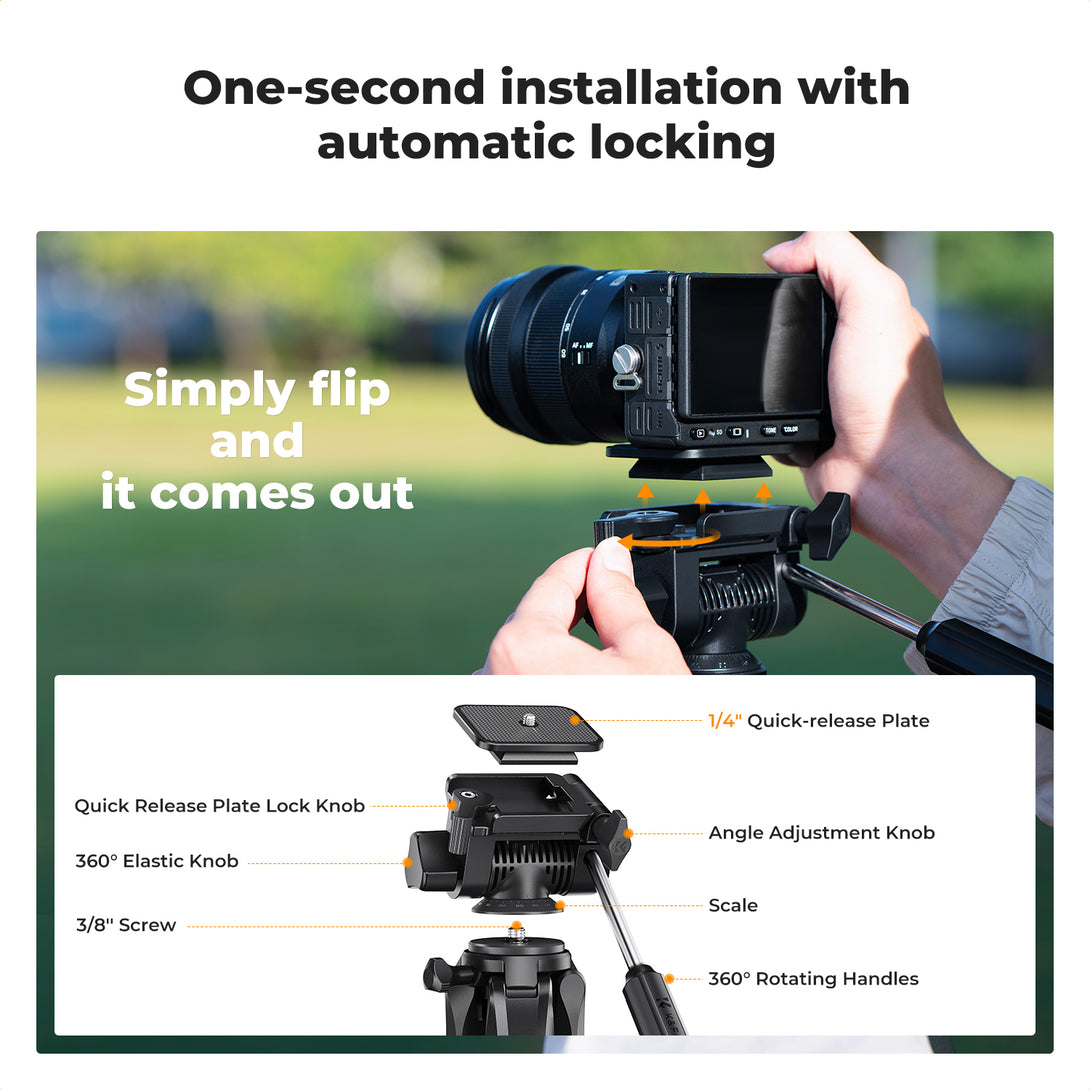 Aluminum Alloy Tripod S255A3+BV01