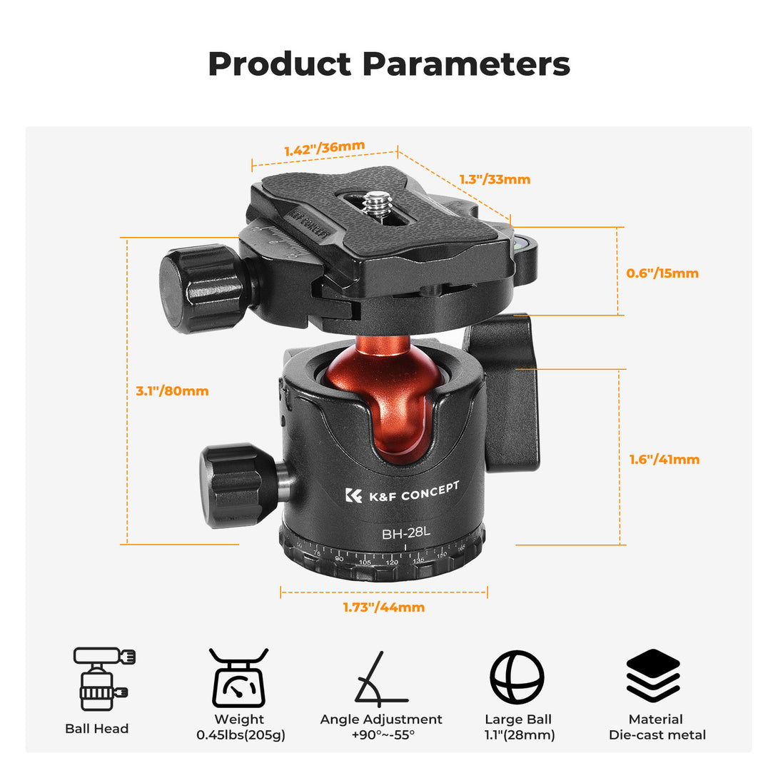 Tripod Accessory BH-28L Ball Head